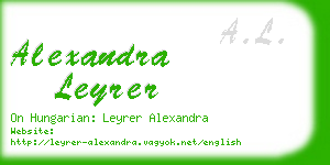 alexandra leyrer business card